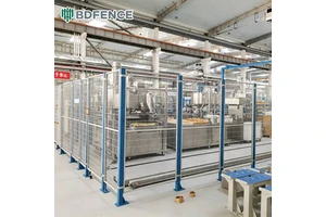 Wear Resistant Robot Guard Fence Hardened Welded Wire for High Frequency Cyclic Operation Robot Working Areas