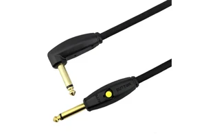 Electric Instrument Cable Guitar 1/4" Guitar Cable Bass Patch Cable Cord Guitar Pedal Mute Control Button