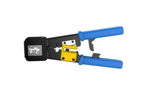 ZHEFAN Pass Through 8P RJ45 High Carbon Compact EZ Crimping Tool For RJ45/RJ11 Plug