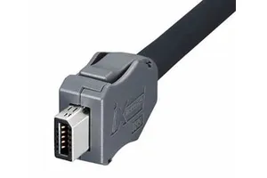 1m 2m 5m 10m HRS Original IX40G-A-10S-CV (7.0) Plug + Customize CAT6A Industrial PUR PVC jacket Ethernet Cable