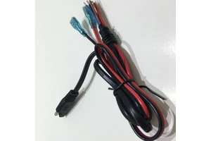 Copper Core Copper Wire Electrical Cable 6mm2 105C Red Power Connection Black SAE Plug PVC Jacket RoHS 1960mm Trailer Automobile
