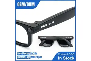 AI Smart Glasses Display 500W Camera 1080P IP68 Waterproof Anti-shake Video Recording Music Control Photo Recognition for Call