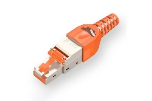 Tool-Free RJ45 Cat7 Connector 10Gbps/40Gbps POE Gold Plated Shielded Termination Plug Ethernet Connectors for Lan Cable