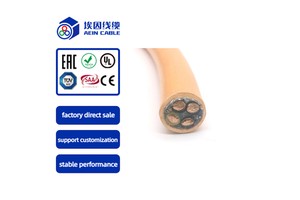 CE Approval CFROBOT4 High Flexural Strength Abrasion Resistant PUR Sheath Servo Motor Feedback Conductor Cable