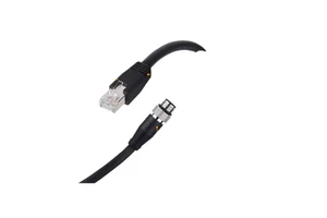 High Performance RJ-45 to M12-4P D-Coded Industrial Camera Cable Reliable Ethernet Connection for Production Line