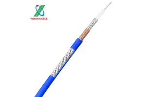 Teflon High Temperature Triaxial Cable Triple Shielded TRX 142 RF Coaxial Cable For Electric Power And New Energy