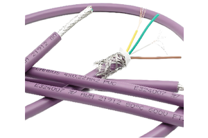 Purple Profibus DP CAN Bus Cable Shielded Communication Cable With PVC Insulation Aluminum Folia Conductor 2core 4core