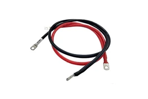 Wholesale 2AWG 4AWG 6AWG Silicone Power Cable with Pre-Attached Ring Terminals Lithium Battery Solar Energy Wiring Harness