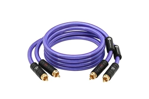 Dual RCA Male Male Audio Cable Gold-plated Connectors OCC Sterling Silver Plated Conductor for Speaker Guitar Use CE for