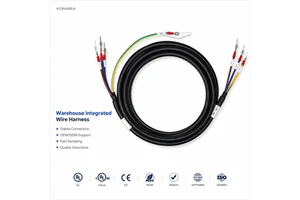 Custom Copper Core IP68 Shielded Wire Harness for AGV Robot Electronic Computer Signal Power Transmission Cable Assembly