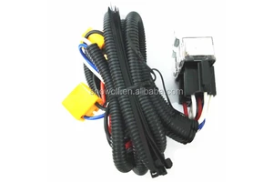 H4 Relay Harness Adapter 1.5m Pure Copper Wire Halogen 2 Headlight Ceramic Controller Socket Plugs Kit for Car Auto