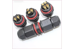 2 Pin 3pin 4 pin 5pin 6pin 7pin 10pin M20 IP67 IP 68 Screw Connector Electrical Circular Wire Cable IP67 Connect