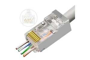 UTP Cat6 RJ45 Connector Easy Connect Pass Through