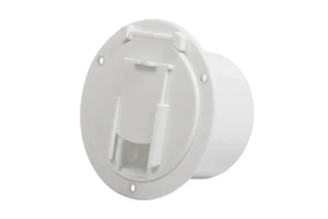 3-1/2\" RV Trailer Power Cord Cable Hatch Access Door Cover Electrical Cutout Size for Caravan Accepts 30 RV Parts Accessories