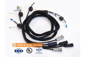 Custom Waterproof Automotive Black Pvc Insulation Temperature Control System Wiring Harness for Data Center