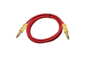 Factory Customized 1M 3M 5M 10M Length Flexible Audio Speaker Guitar Cables DC 6.35mm Male to Male Aux Instrument Guitar Cable
