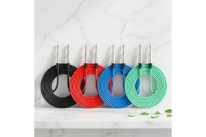 Good Quality Guitar TRS Cable 1/4 Plug 6.35mm PVC Jacketed Mono Balanced Audio Line Interconnect Microphone Speaker Application