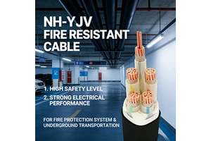 NH-YJV Xlpe Insulated Power Cables Fireproof Copper Power Cable 0.6/1kV Armoured Cable for Underground Construction