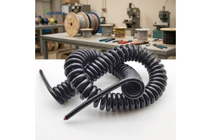 Custom 5 Cores 18AWG Medical Devices Spiral Cable Medical Use Spring Wire Coiled Cable