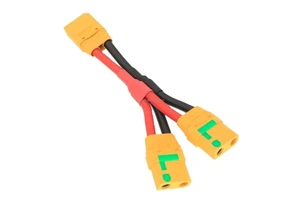 Amass XT90S Plug Anti-Spark Connector 10AWG 150mm Parallel Y Cable DIY RC Lipo Battery Parts New Guangdong Made