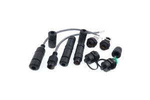 M25 CAT5E Network Shield IP67 Waterproof RJ45 Ethernet Connector Panel Mount with Pigtail Cable Outdoor 25cm