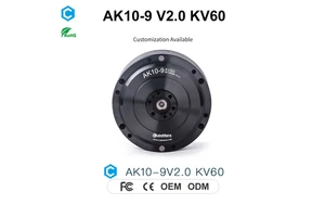 CubeMars Integrated Servo Actuator AK10-9 V2.0 KV60 24V 48V FOC Motor with CAN Bus for Exoskeleton AGV Joint