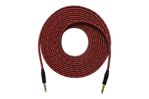 Factory-Customized Audio Connection Cable 6.35mm Electric Guitar Noise-Canceling Cable for Stompbox Effect Pedals