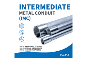ANSI & BS Standard Rigid Galvanized Steel Electrical IMC Conduit 1/2"-6" For Power Wiring & Fire-Resistant Systems