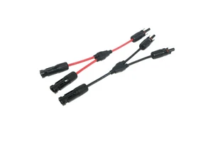 Solar Panel Waterproof Y Splitter Branch Cable PV Parallel Adapter Wire for RV Off-Grid Energy Storage System