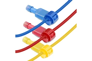 T Shape Copper Electrical Cable Crimp Terminal Automotive Wire Connector with Quick Splice Lock and Matte Varnishing 250V