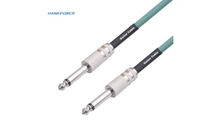 Mono 6.35mm Male to Male 1/4 Electric Guitar Audio Cable with Double Shielded Noise Reduction Cable 1m 1.8m 3m
