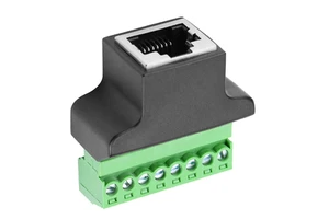 RJ45 to Screw Terminal Adaptor RJ45 Female to 8 Pin Connector for CCTV DVR