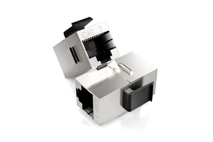 CAT7 RJ45 Keystone Shielded Coupler Shielded Female to Female Lan Cable Extender STP Modular Adapter RJ45 Inline Keystone Jack