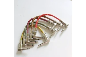 Guitar Patch Cable 6.35mm Noiseless 15cm Pedalboard Patch Cable Custom Audio Cable Service From China Supplier