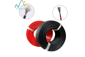 DC PV Solar Wire Cable 4mm 6mm 10mm 25mm Red and Black 100m 200m 1000V 1500V Photovoltaic Solar Panel Energy System Power