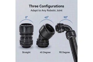 Factory Price 360° Rotating Universal Joint Corrugated Pipe Fitting for Industrial Wiring