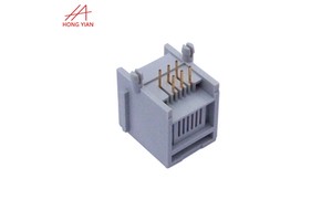 Ethernet Connector Rj45 Rj11 6P6C Single Port Modular Jack RJ45 PCB Connector