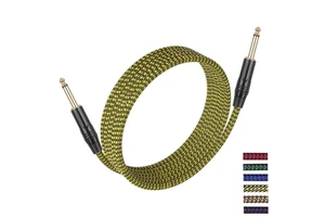Factory Customization Length Guitar High Quality Cables Instrument Cable 6.35mm OFC Audio Electric Guitar Cable Professional