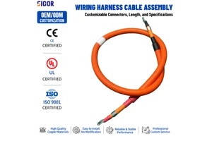 Manufacturer Custom New Energy Vehicle High Voltage Wiring Harness EV Computer Application PVC Insulation OEM ODM