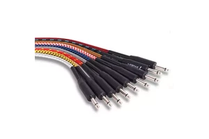 Wholesale 10FT Noiseless Braided Tweed Cloth Instrument Cable for Electric Guitar and Bass