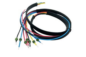 Custom 22AWG Silicone Wire High-Temperature Flame-Retardant Cable with Braided Sleeve for Wiring Harness