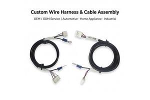 Reliable Quick Installation HINICABLE HYH-CSM-004 Electrical Wiring Harness Cable Assembly 1000mm Length 5+ Cores JST MOLES