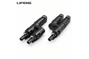 Solar PV T/Y Branch Connectors IP68 Waterproof 50A 1000V Copper T/3/4/5-Way Splitter Connectors for Solar Power System