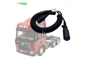 Spiral Flexible Cable Assembly for Tractor Trailer Cable Connection Line Suitable for Shaanxi Automobile Delong New M3000 Truck