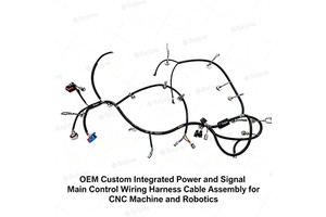 OEM Custom Integrated Power And Signal Main Control Wiring Harness Cable Assembly For CNC Machine And Robotics