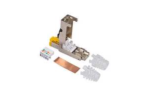 Factory Price RJ45 Connector Ethernet Metal Straight RJ 45 Connector Cat5 Cat6 Cat7 Connector Rj 45