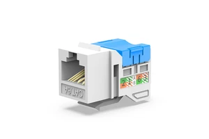 ZHEFAN Female Tool Keystone Jack Cat6a Connectors Rj45 Modular Coupler Cat6 Keystone Jack 90 Degree Utp Modular Jack