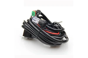 12V 40A Vehicle LED Work Light Switch Wiring Harness 3M One-to-One Fog Light Copper PVC Insulation Automotive