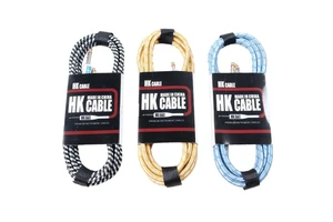 Premium Instrument Cable Braided Cable 3M 5M 10M for Acoustic Bass Electric Guitar Musical Instrument Accessories