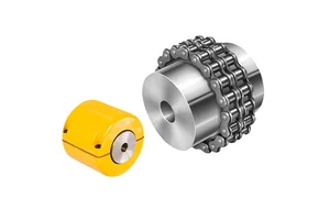KC Flexible Steel Roller Chain Coupling With Steel Outer Case Shaft OEM Customizable